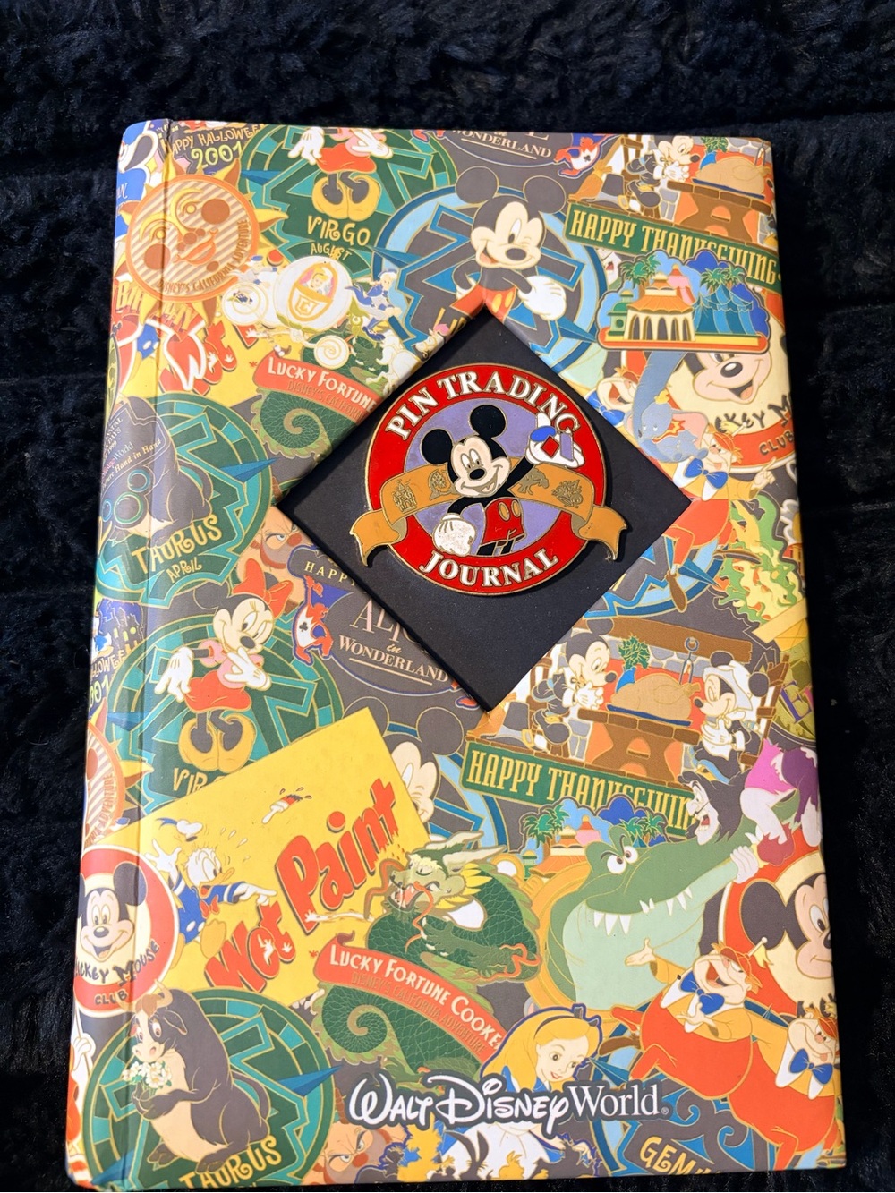 Disney Pin Trading Journal - Multicolor Mickey Patch Cover